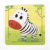9pcs wooden puzzles Zebra