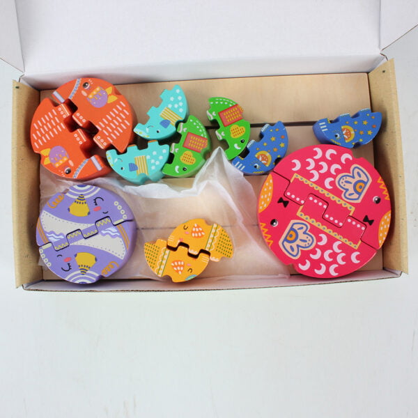 Wooden Elephant Stacking Toy