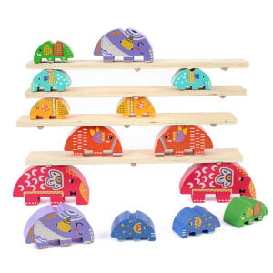 Wooden Elephant Stacking Toy