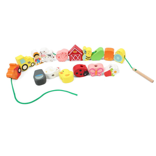 Wooden Lacing Beads